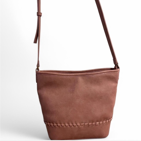 Sonoma Goods For Life Meika Bucket Tab Crossbody Bag Mauve NWT - Picture 3 of 3